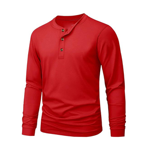 Camiseta de Manga Larga de Alta Calidad, 100% Algodón, Ropa Lisa a la Moda, Camisetas de Manga Larga para Hombre - Product Image 5