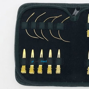 Clips para Seccionar el Cabello Más Vendidos, Clips de Acero Sostenible con Baño de Oro, Clips para Sujetar el Cabello con Logotipo Personalizado, Agujas en Forma de C, Clips para Extensiones de Cabello - Product Image 3