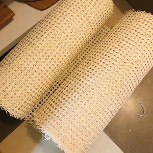 ตาข่ายหวายธรรมชาติแบบม้วนสำหรับตกแต่งบ้านเฟอร์นิเจอร์แบบทำมือ - Product Image 5