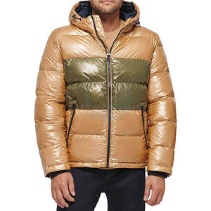 Fully Customized <b>Men's</b> <b>Waterproof</b> Canvas Puffer <b>Jackets</b> Polyester Wadding Filled <b>Winter</b> DDP Shipping - Product Image 3