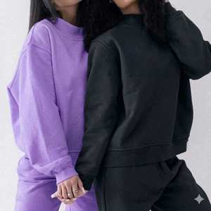 Womens loose fit <b>mock</b> neck sweatshirt combines soft comfort modern styling long sleeves and a cozy design for everyday seasonal - Product Image 1