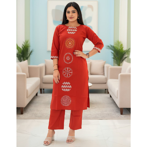 Conjunto de 2 Piezas de Ropa Tradicional India de Algodón Dhabu Premium para Fiesta, Traje de Dos Piezas para Mujer, Calidad de Exportación, Venta al Por Mayor - Product Image 4