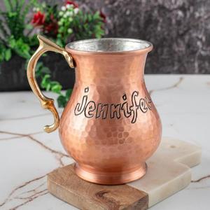 Chope à bière en acier inoxydable texturé martelé, tasse décorative personnalisable avec logo, tasse de bureau isotherme sous vide pour bar et fête - Product Image 1