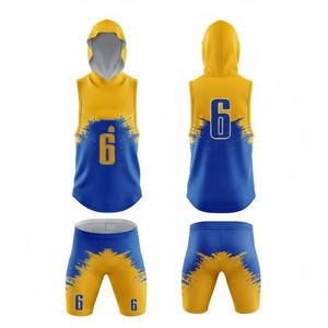 Uniformes de Fútbol 7V7 para Adultos, Personalizados, Impresos, Transpirables, Antibacterianos, de Secado Rápido, Sin Mangas, Tallas Grandes, para Verano, Venta al Por Mayor de Fábrica - Product Image 1