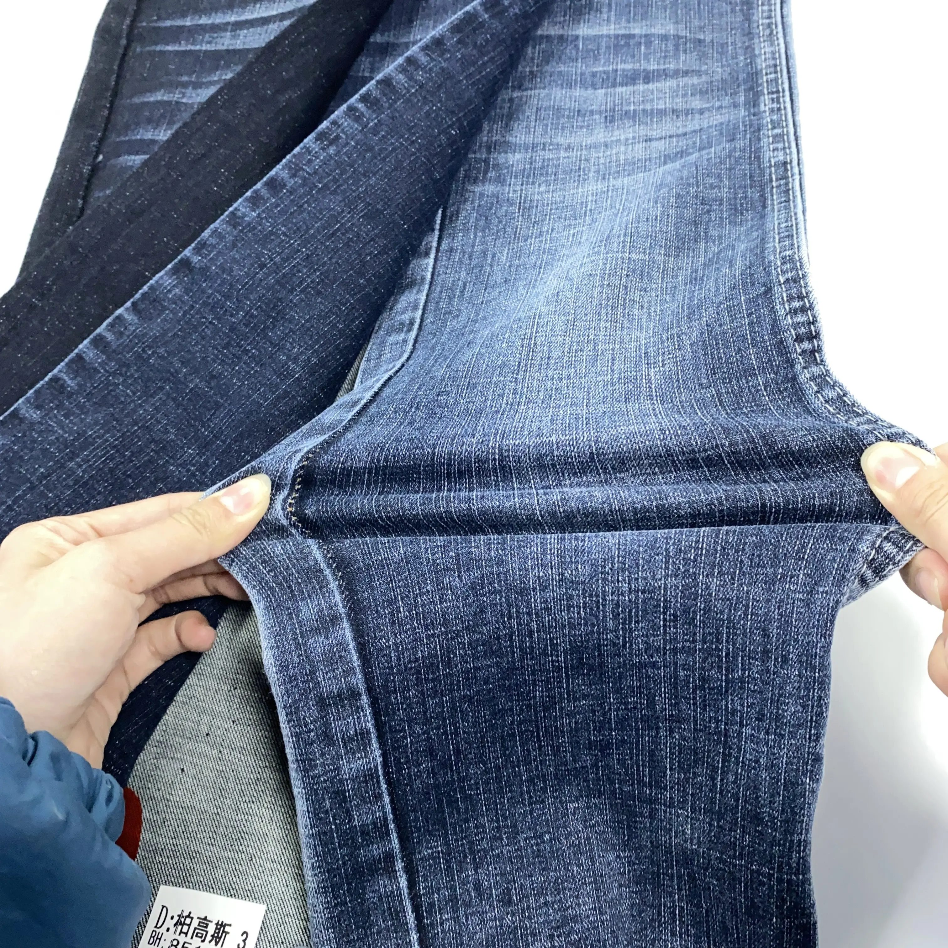 Tecido jeans de tecido OA de alta qualidade com anel de tecido jeans 11 onças de tira cruzada