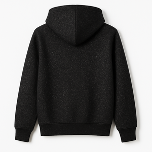 Sweat à capuche noir à paillettes scintillantes unisexe avec logo personnalisé Cheer Practice Wear & Dance Team Spirit Wear - Product Image 2