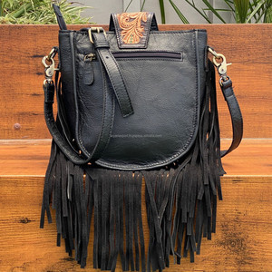 Vente en gros sur mesure OEM 2025 nouveau design sacs à main tendance usinés à la main en cuir de vachette frange épaule sac à bandoulière pour les femmes - Product Image 5