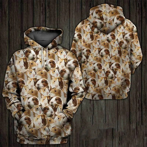 Newest 3D Guinea Pig Design Printed Hoodies for <b>Men</b> Casual <b>Animal</b> Pattern Sweatshirt Fashionable Top for Couples - Product Image 3