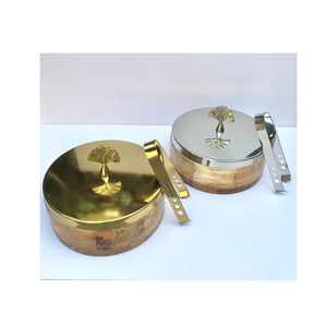 Boîte à chapati en bois faite à la main, boîte à roti, conteneur de taille personnalisée, forme ronde, pour hôtel et restaurant. - Product Image 6
