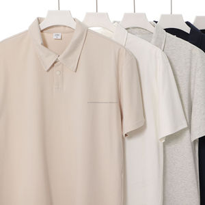 2025 Camiseta para hombre 240g Peso pesado 7A Solapa de manga corta antibacteriana para Polo Protección solar - Product Image 4