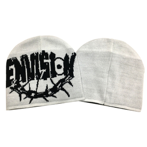 Gorro Geométrico 100% Acrílico Unisex para Adultos, Estilo Casual Urbano, 56-58CM, Bordado, Tejido, Gorro de Invierno - Product Image 3