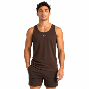 Smooth fabric helps maintain comfort during Man Tank <b>Top</b> with gentle feel for weekend wear and summer <b>walks</b> daily wear - Product Image 1