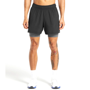 Wholesale <b>Men</b> Sports Gym <b>Shorts</b> Quick Dry Mesh Running <b>Shorts</b> Two Sides Pocket Custom Logo Printed Fitness <b>Shorts</b> - Product Image 1