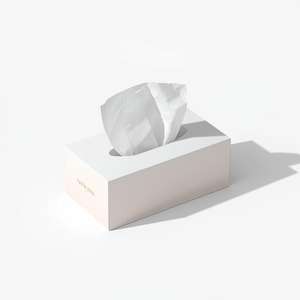 Boîte de mouchoirs en papier de luxe Ruby 3 plis en pâte de bois vierge ultra douce avec un design moderne élégant pour la maison et le marché haut de gamme - Product Image 3