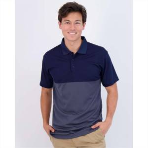 เสื้อโปโลผู้ชายแขนสั้นสีฟ้าอ่อน ทรงปกติ สีพื้น สไตล์ลำลอง - Product Image 4