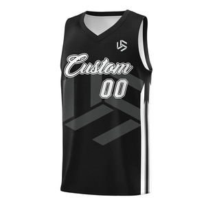 Maillot de basket-ball décontracté d'été pour hommes, respirant, anti-humidité, séchage rapide, avec tissu en mesh et design vintage - Product Image 2