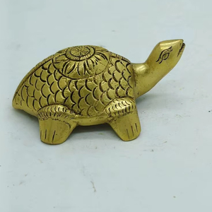 Ornement de table en métal en forme de tortue pour une décoration centrale de salon et un style intérieur haut de gamme - Product Image 1