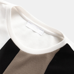 เสื้อโปโลสีน้ำตาล ผ้าฝ้าย 100% สำหรับผู้ชาย ทรงหลวม พิมพ์ลาย แห้งเร็ว ผ้าโพลีเอสเตอร์เรียบ สำหรับผู้ชาย - Product Image 6
