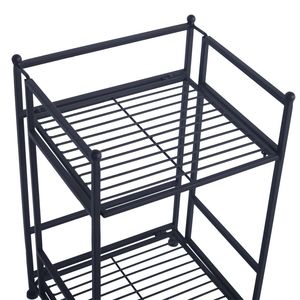 Libreria Pieghevole in Metallo a 2 Ripiani - Robusta e Salvaspazio - Product Image 6