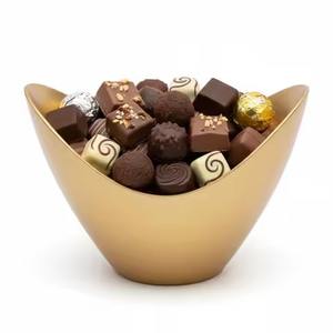 Bol à chocolat en métal robuste, bol à bonbons en acier inoxydable pour fruits secs et en-cas - Product Image 2