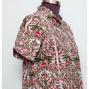 Hauts à col roulé imprimés floraux style coréen vintage - Confortables et chics pour le quotidien, 100 % coton, écologiques, vente en gros pour femmes - Product Image 5