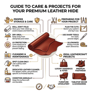 Cuero de vaca curtido vegetalmente, anti-pilling, de 0.7-0.8mm de grosor, para bolsos de lujo, zapatos, cinturones y artesanías, a granel - Product Image 6