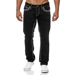 Jeans de Mezclilla para Hombre, Corte Boyfriend, Desgastados, Estilo Vintage, Cintura Media, Ligeros, Transpirables, Elásticos, Casuales, Otoño 2026, Nuevo - Product Image 3