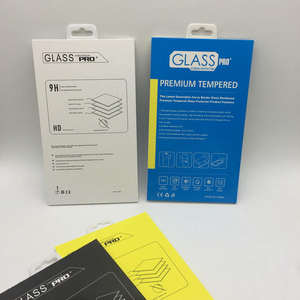 Caja de embalaje de vidrio templado personalizada para protectores de pantalla de teléfonos móviles, con ganchos de embalaje electrónicos. - Product Image 4