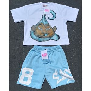 Low MOQ Private Label <b>Track</b> Suits Custom Men Sweatsuit Custom Tracksuit Summer 2 Two Piece <b>t</b> Shirt and Short Set Men for Men - Product Image 4