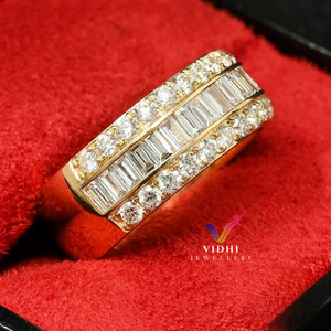 Bague romantique à imprimé léopard 18 carats de Vidhi Jewellery Incrustation personnalisée Diamant de culture certifié IGI pour fiançailles de mariage - Product Image 1