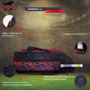 Wholesale OEM Waterproof Multi Functional Cricket Equipment Bag <b>Convertible</b> Duffel <b>Backpack</b> Wheelie Bag with Shoes Compartment - Product Image 6