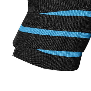 Adjustable Misha Sports Elastic <b>Knee</b> Wrap Support for Squats Weightlifting Elastic Compression Leg Wrap Fitness Training Protect - Product Image 4