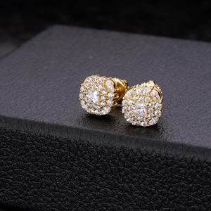 Modernos Pendientes de Diamantes Cultivados en Laboratorio, Plata 925, Joyería de Moda Brillante de Primera Calidad para Mujer - Product Image 1