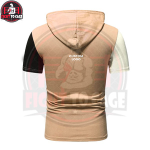 Sweat à capuche pour homme, confortable, tendance, nouveau style, mode automne, haute qualité, avec patchs personnalisés, cordon de serrage, manches mi-longues, couleur unie - Product Image 4