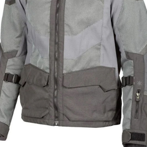 Veste de moto pour homme à manches longues en polyester gris respirant, colorée, pour toutes les saisons - Product Image 5