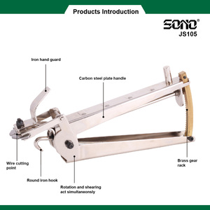 SONO JS105 Manual wire winding hand <b>tool</b>, gray metal structure, quickly cuts and winds wire, equipped with carbon steel blades - Product Image 2