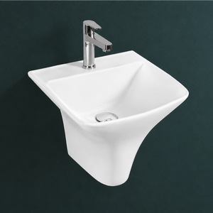 Grifo Monomando Cuadrado de Pared para Lavabo de Baño, Diseño Minimalista, Acabado Pulido Brillante, para Lavado de Manos, 5 - Product Image 2