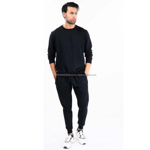 High Quality Pullover <b>Set</b> Crewneck Cotton Stacked Jogging Sweatsuit <b>Sets</b> <b>Men</b> Tracksuit Unisex Custom Hoodie and Jogger <b>Set</b> - Product Image 1