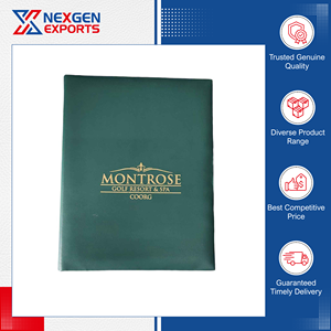 Nexgen Exports - Cubierta de Menú de Cuero PU Hecha a Mano con Logotipo Personalizado OEM/ODM para Bares/Restaurantes, Precio Impresionante al por Mayor - Product Image 2