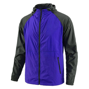 Chaqueta Cortavientos con Capucha de Color Contrastante, Unisex, Ligera, Multicolor, Fabricante de Chaquetas para Exteriores - Product Image 2