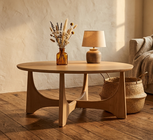 Woodgrad Living Scandinavian-Style Kaiya Set Convertible Teakwood Sustainably Sourced Premium Timber Durable Center <b>Table</b> - Product Image 2