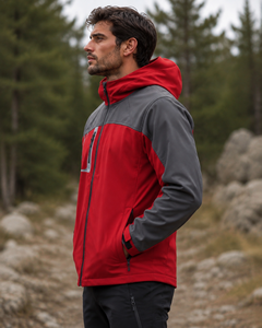 Chaqueta Softshell para Hombre con Capucha, Resistente al Viento y al Agua, para Senderismo y Deportes, OEM ODM Personalizada - Product Image 2