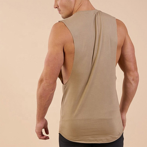 Camiseta sin mangas de algodón de secado rápido con logo personalizado OEM para gimnasio, camiseta sin mangas para hombre, camiseta sin mangas para hombre a precio económico. - Product Image 3