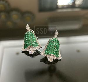 Elegantes Pendientes de Plata de Ley con Circonita Cúbica de Primera Calidad, Chapados en Plata, para Mujer, Colección para Fiestas Nocturnas - Product Image 3