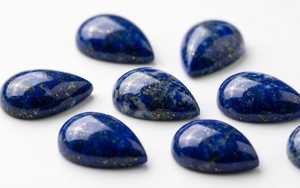 Lapis-lazuli bleu, taille poire brillante, pierres précieuses calibrées, évaluation tierce, jeu de couleurs, tailles 14x10, 16x12, 18x13, 20x16 - Product Image 2