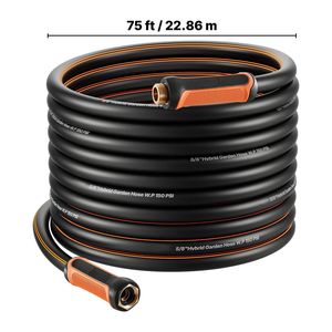 Tubo da Giardino in Gomma Rinforzata a 4 Strati da 5/8 Pollici, Lunghezza 75 Piedi, Pressione di Lavoro 150 PSI, Pressione di Rottura 600 PSI, Flessibile e Anti-Piega, per Esterni, 100m - Product Image 4
