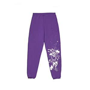Personalizada de los hombres Vintage ecológico de dos piezas a cuadros Sun-Faded ácido lavado acampanado chándal 100% algodón Jogger sudaderas con capucha de invierno - Product Image 2