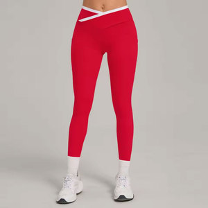 Nuevos leggings de cintura cruzada para mujer, pantalones de yoga elásticos con bolsillos, pantalones deportivos para correr y fitness, pantalones deportivos para mujer - Product Image 4