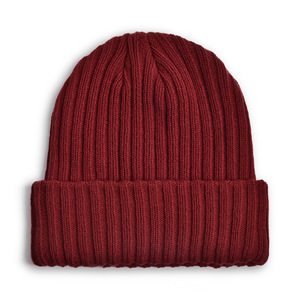 Bonnet en tricot côtelé unisexe pour adulte, couleur unie, style décontracté, 100% acrylique, bonnet chaud pour un usage quotidien - Product Image 5