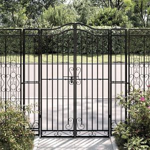 Portes <span class=keywords><strong>en</strong></span> <span class=keywords><strong>fer</strong></span> <span class=keywords><strong>forgé</strong></span> rustiques Prima pour entrée de jardin, <span class=keywords><strong>fer</strong></span> <span class=keywords><strong>forgé</strong></span> durable, taille personnalisée, installation - Product Image 1